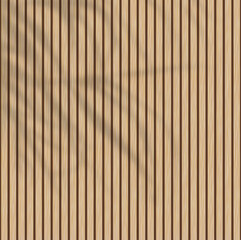 Wooden panel wall background. Wood realistic dark floor vector illustration. Vertical natural planks banner. Parquet board surface. Oak corrugated pattern