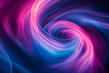 Obraz premium Neon Vortex: Swirling Light Trails in Blue, Purple, and Pink
