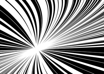 スピード感のある集中線003。マンガやコミックの背景素材。