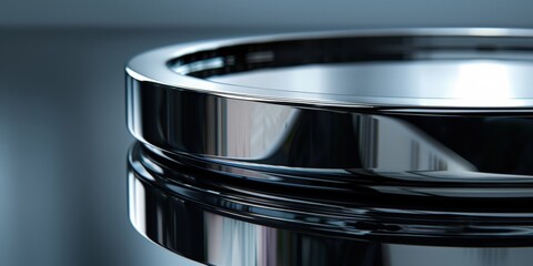 Close-up of a Shiny Metal Ring