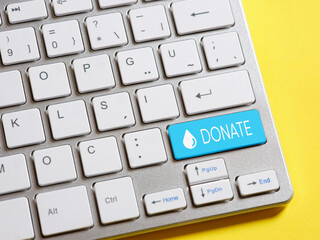 Making an online donation.