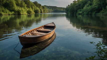 Obraz premium Boat on lake