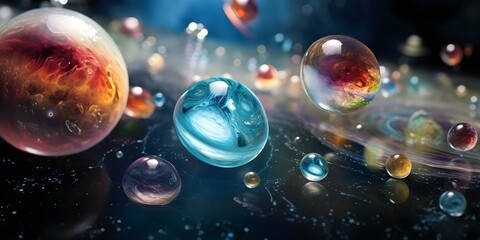 Exploring the Exploration Potential of Diverse Microscopic Life Forms Across Universes. Concept Microscopic Life Forms, Exploration Potential, Diverse Universes, Scientific Research