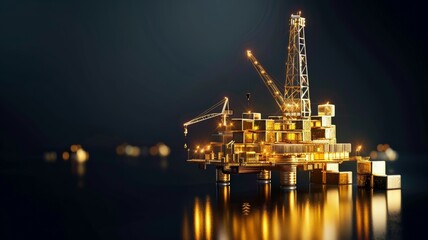Obraz premium Factors affecting gold prices, oil prices.Oil prices are important. But the price of gold is very important.