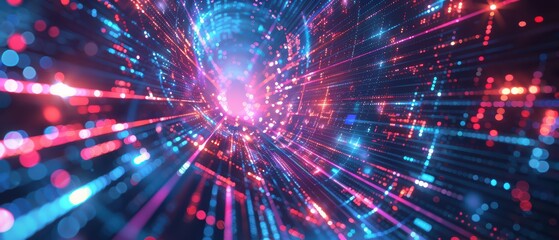 Obraz premium Ultrawide Abstract Technology Background 21:9 4k