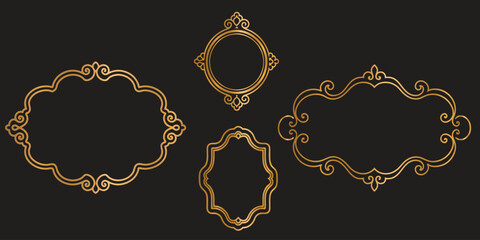 set of vintage border