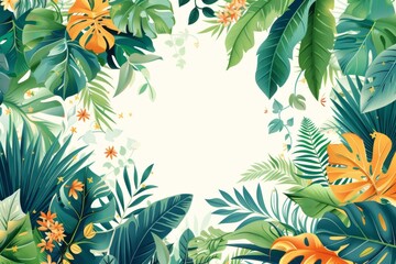 Summer Background illustration created with Generative AI