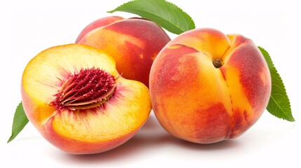 Delectable fruit with fuzzy peel and lively pulp.