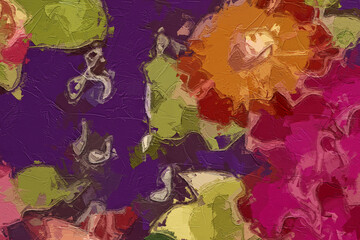 Oil paintings and various flowers, birds, landscapes, roses, peonies, peacocks, etc. are beautiful