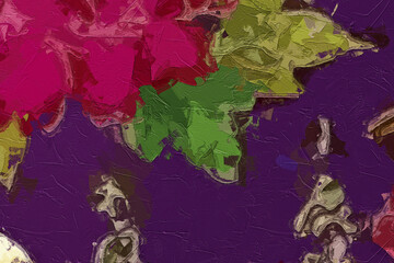 Oil paintings and various flowers, birds, landscapes, roses, peonies, peacocks, etc. are beautiful