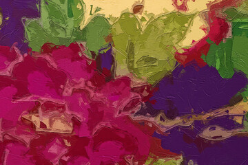 Oil paintings and various flowers, birds, landscapes, roses, peonies, peacocks, etc. are beautiful