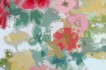 Oil paintings and various flowers, birds, landscapes, roses, peonies, peacocks, etc. are beautiful