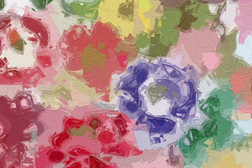Oil paintings and various flowers, birds, landscapes, roses, peonies, peacocks, etc. are beautiful