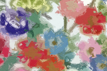 Oil paintings and various flowers, birds, landscapes, roses, peonies, peacocks, etc. are beautiful