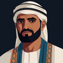 Middle East Arab man. Emirati national businessman.