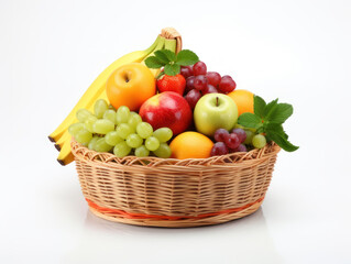 Mix fruit in basket