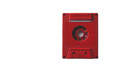 Fototapeta premium Cassette tape on white background