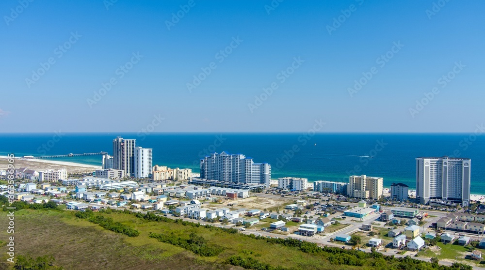 Wall mural aerial view of gulf shores, alabama