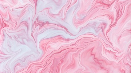 Fototapeta premium Abstract Fluid Art, Pink and White Pastel Colors, Soft and Elegant Background