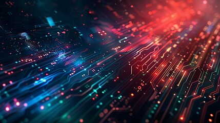 Electronic circuit graphic for tech background