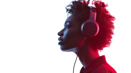 Operator call center, call agent on white background