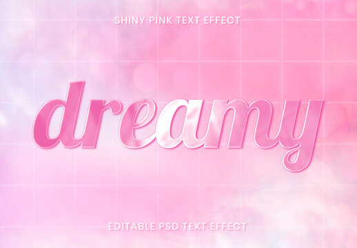 Shiny Pink Text Effect