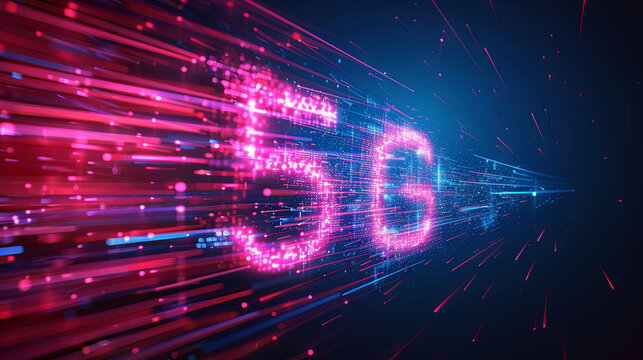 5G mobile technology, representing wireless data network and connectivity advancements