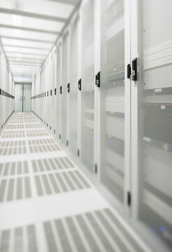 Security system at modern server room