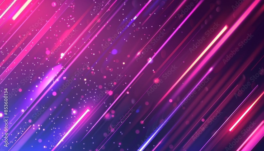Canvas Prints a purple background with pink and blue lines by ai generated image