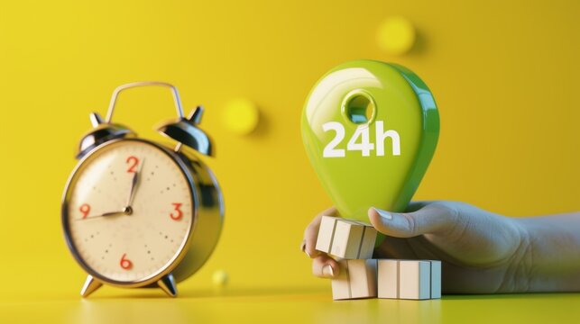 The Alarm Clock and 24h Icon