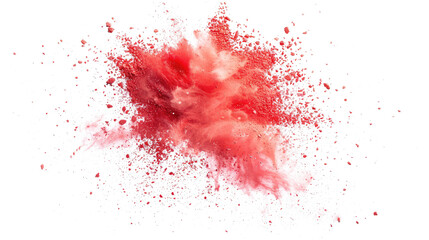 red powder pulver explosion isolated