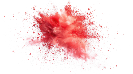 red powder pulver explosion isolated
