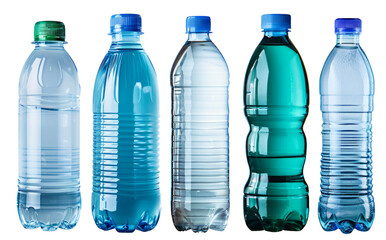Naklejka premium plastic bottle of water isolated on a white background
