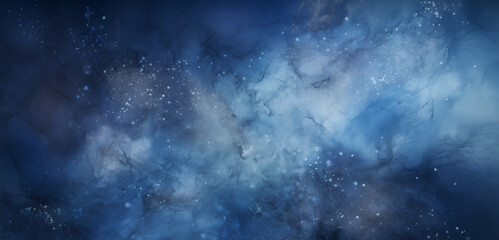 blue background.  Closeup of abstract rough blue and white art painting texture