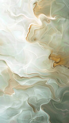Obraz premium Whispers of Serenity: An Abstract Wallpaper Capturing the Essence of Tranquil Pastel Waves