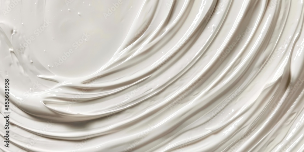 Wall mural White Cream Swirls Texture Background