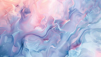 Ethereal Swirls: A Unique Abstract Wallart Masterpiece with Dreamy Pastel Waves - Perfect as Artistic Wallpaper