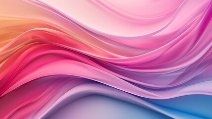 Fototapeta premium Abstract background with flowing, colorful, wavy shapes.