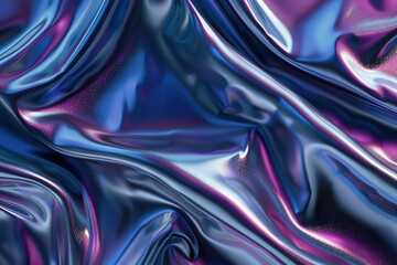 Fototapeta premium Generative ai on theme of beautiful texture metal creasy foil, design natural abstract background