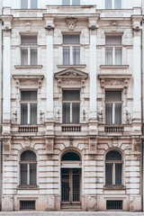 Tall building with numerous windows