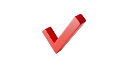 Check mark on transparent background