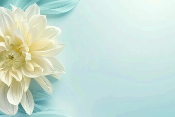 Obraz premium Vibrant geometric shapes inspired by yellow flower on white background in minimalist style