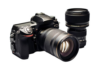 a camera with a lens