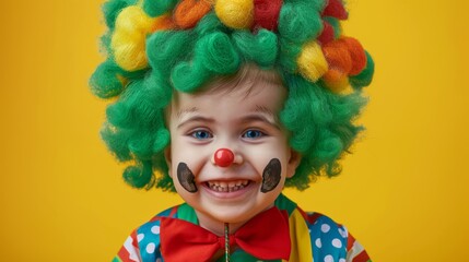 Fototapeta premium The cute clown child