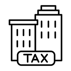 Icon representing corporate tax.