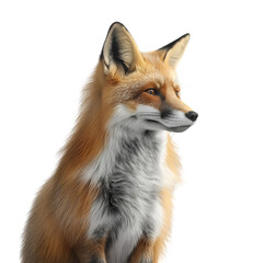 Fox on transparent background