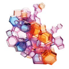 colorful glass abstract shape