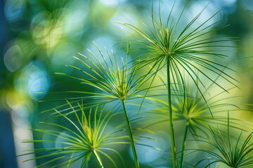 Obraz premium A detailed view of a plant's leaves