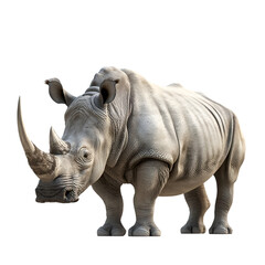Rhinoceros on transparent background