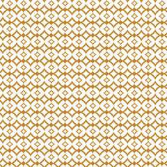 Seamless Geometric Art Deco Pattern. Golden and white background. Abstract vector floral background. 